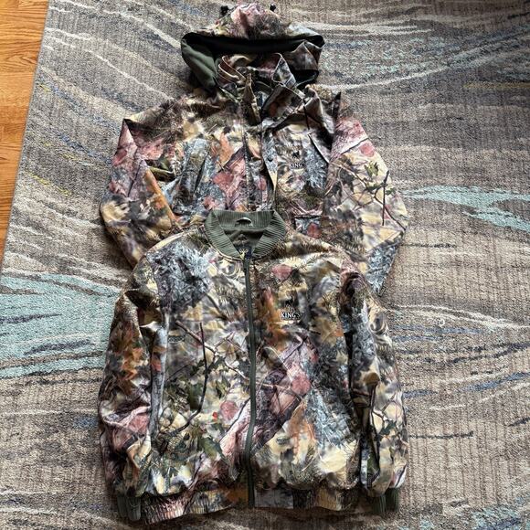 Men's King's Camo 3-In-1 Mountain Camouflage Hunting Outdoor Bomber Jacket Sz M - Picture 1 of 10
